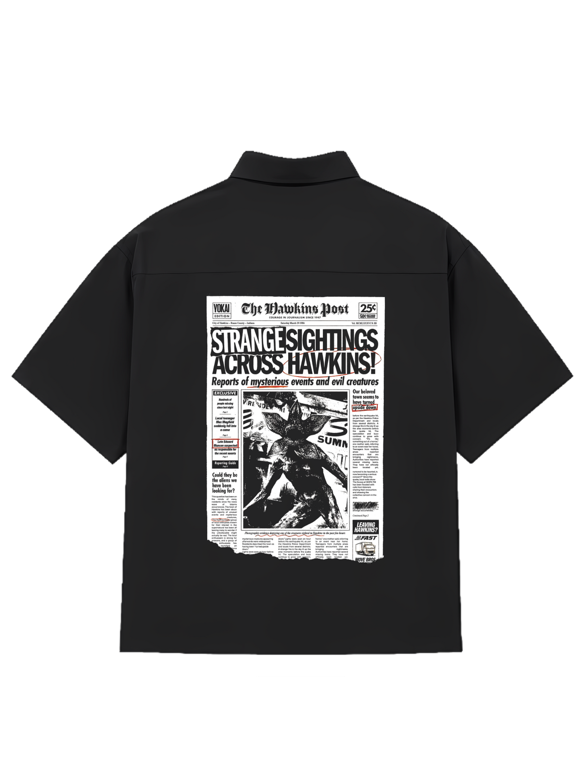 SHIRTS /  STRANGE SIGHTINGS (BLACK)