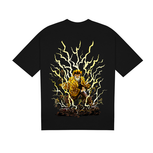 T-SHIRT / DEMON SLAYER ZENITSU (BLACK)