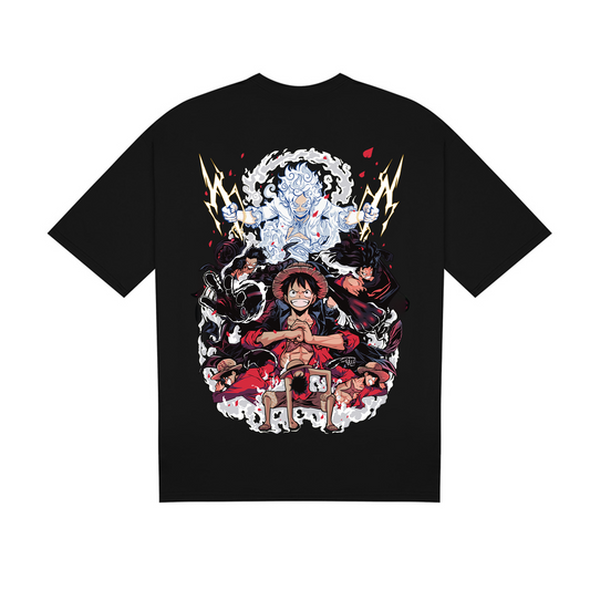 T-SHIRT / ONE PIECE MONKEY D LUFFY (BLACK)