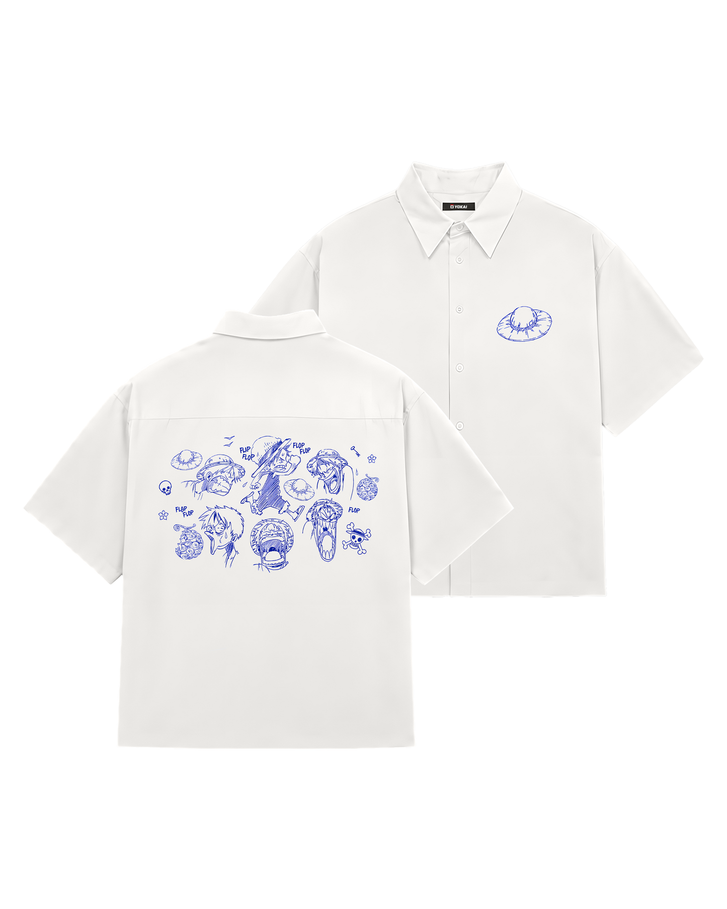 SHIRTS / LUFFY SKETCH (WHITE)