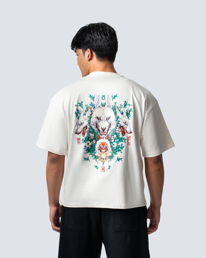 T-SHIRT / GHIBLI PRINCESS MONONOKE (WHITE)