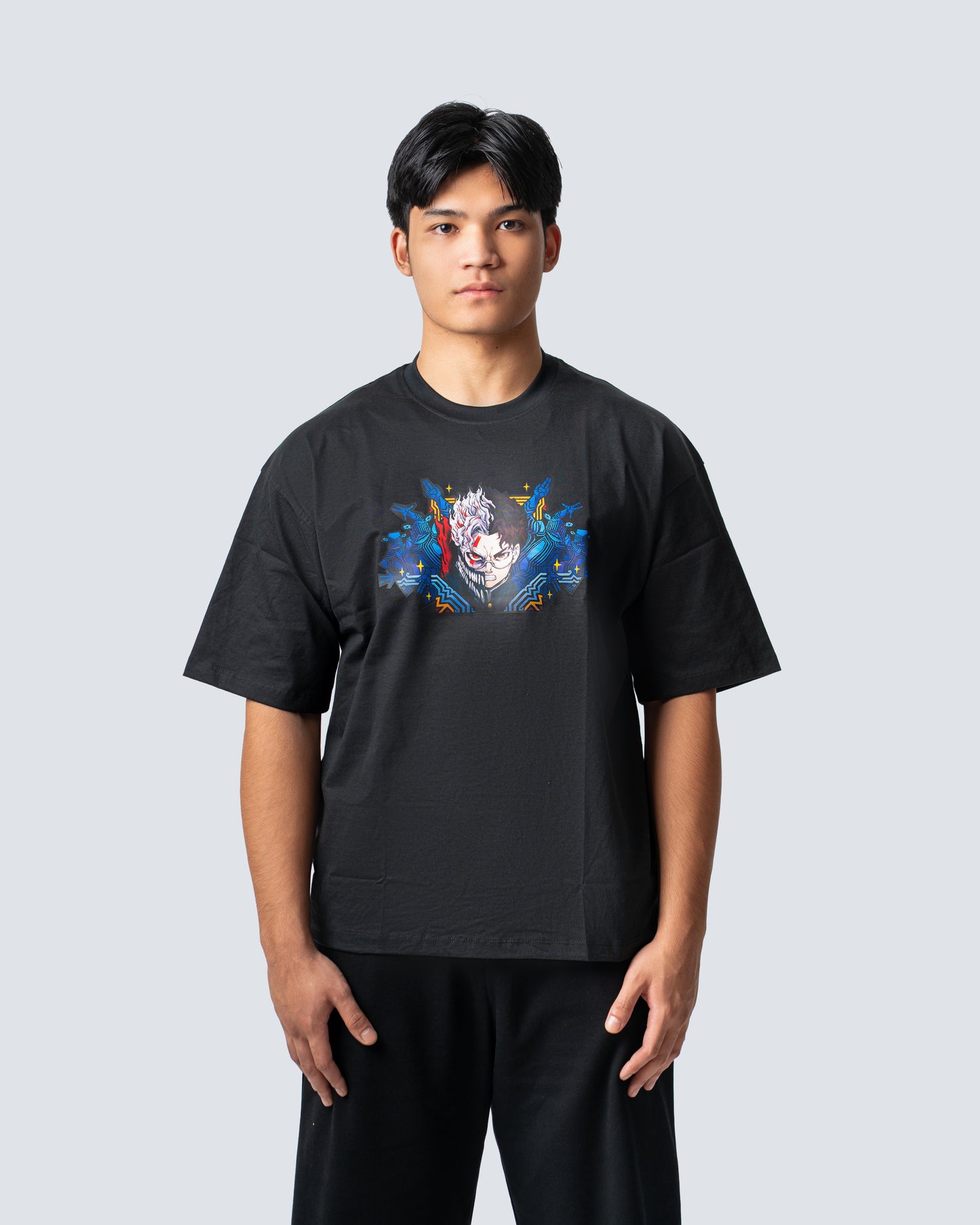 T-SHIRT / DANDADAN KEN TAKAKURA  (BLACK)