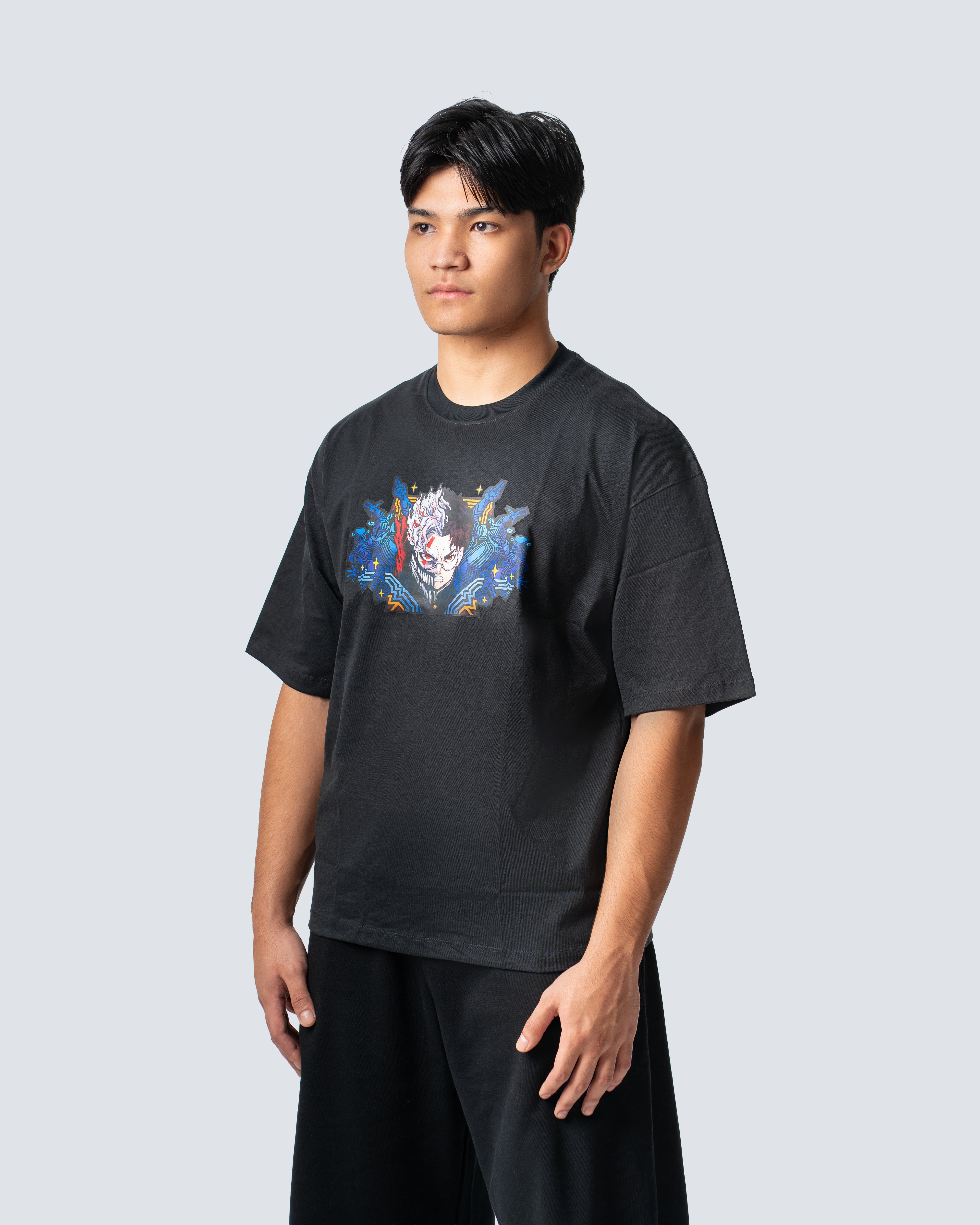 T-SHIRT / DANDADAN KEN TAKAKURA  (BLACK)