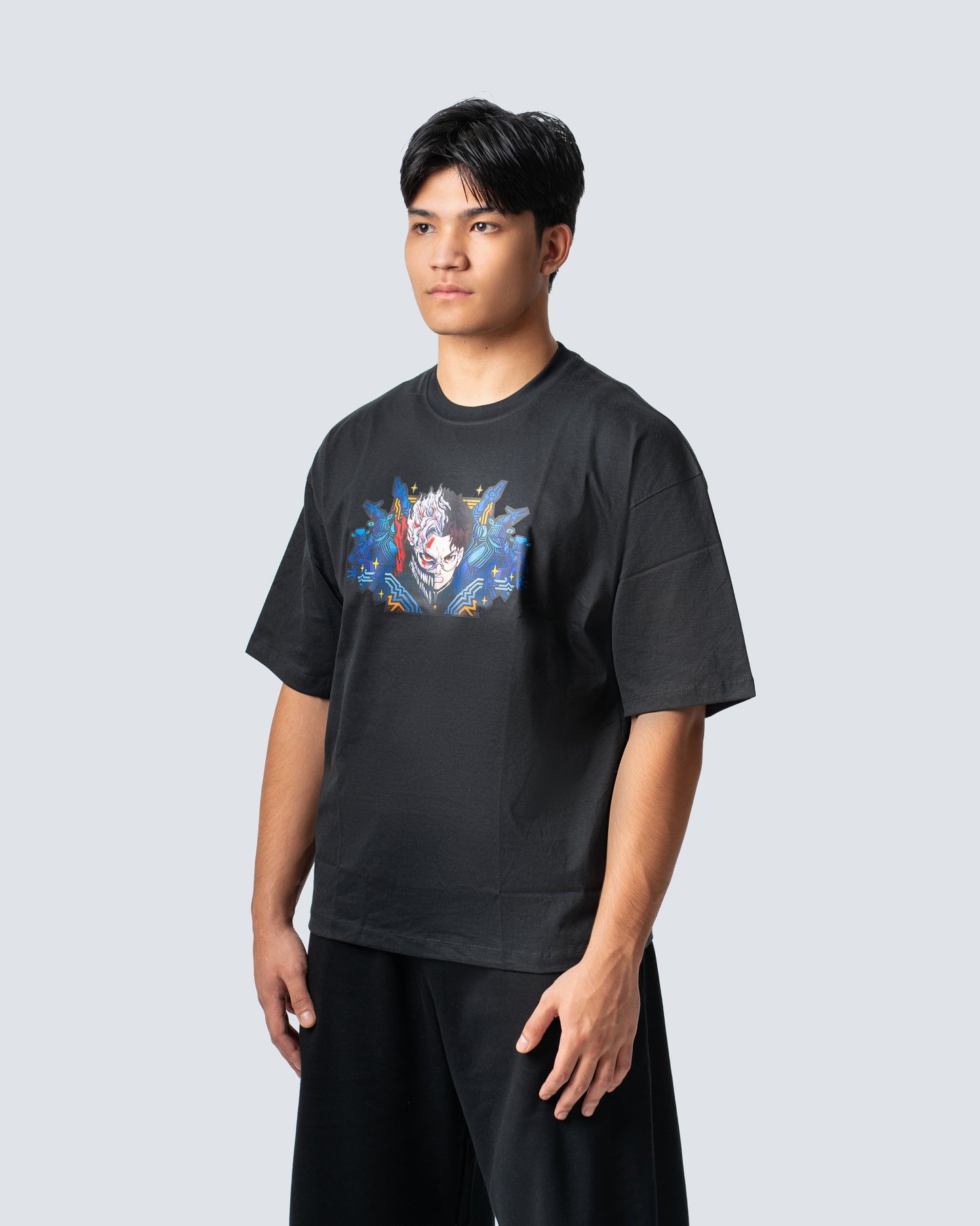 T-SHIRT / DANDADAN KEN TAKAKURA  (BLACK)