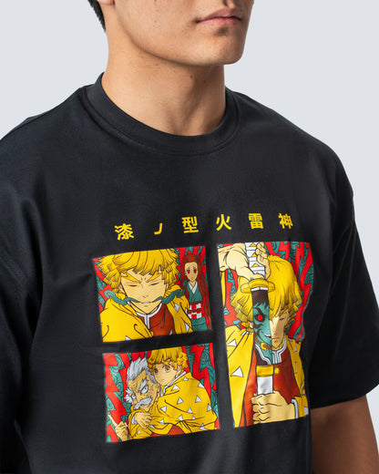 T-SHIRT / DEMON SLAYER ZENITSU (BLACK)