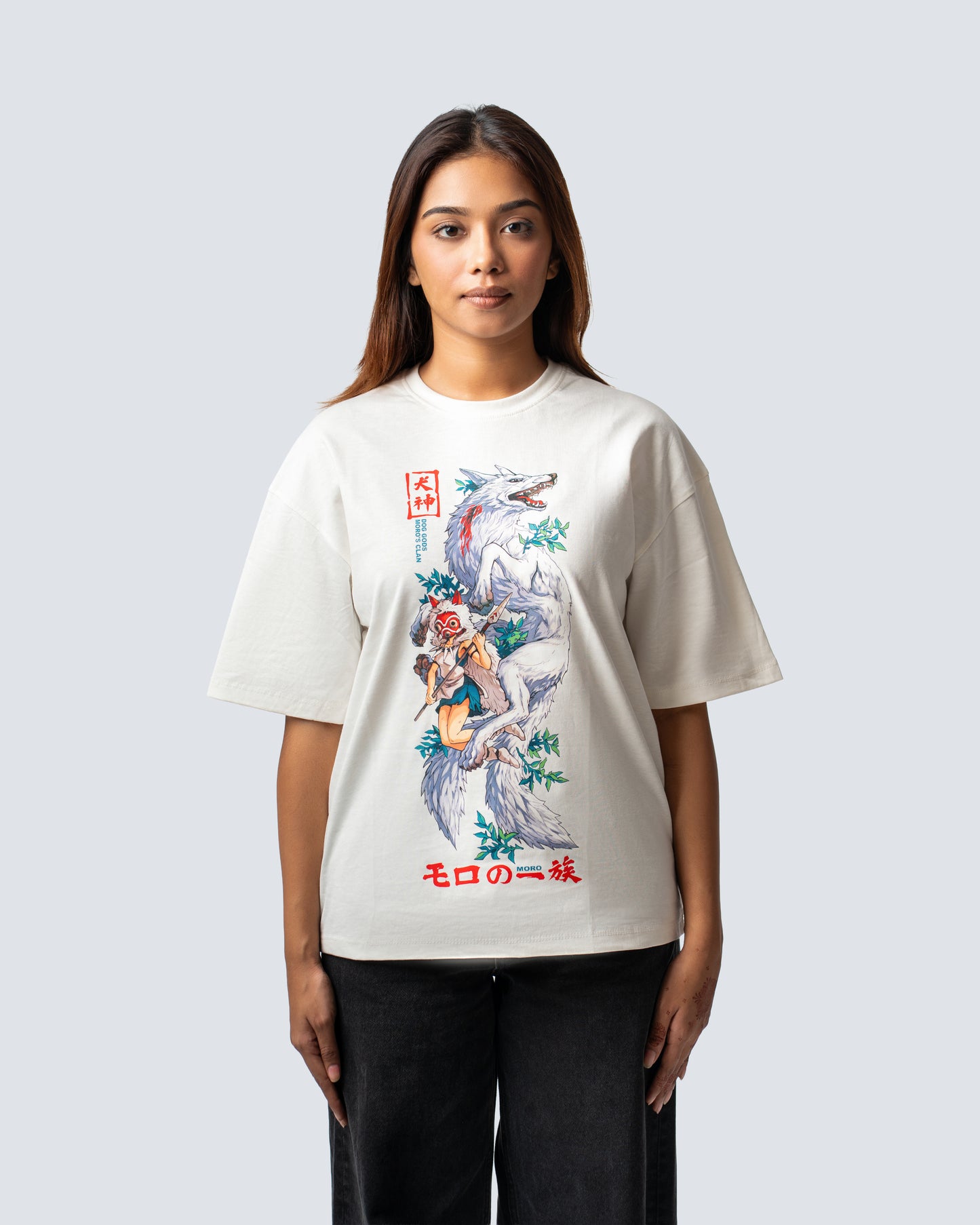 T-SHIRT / GHIBLI PRINCESS MONONOKE (WHITE)