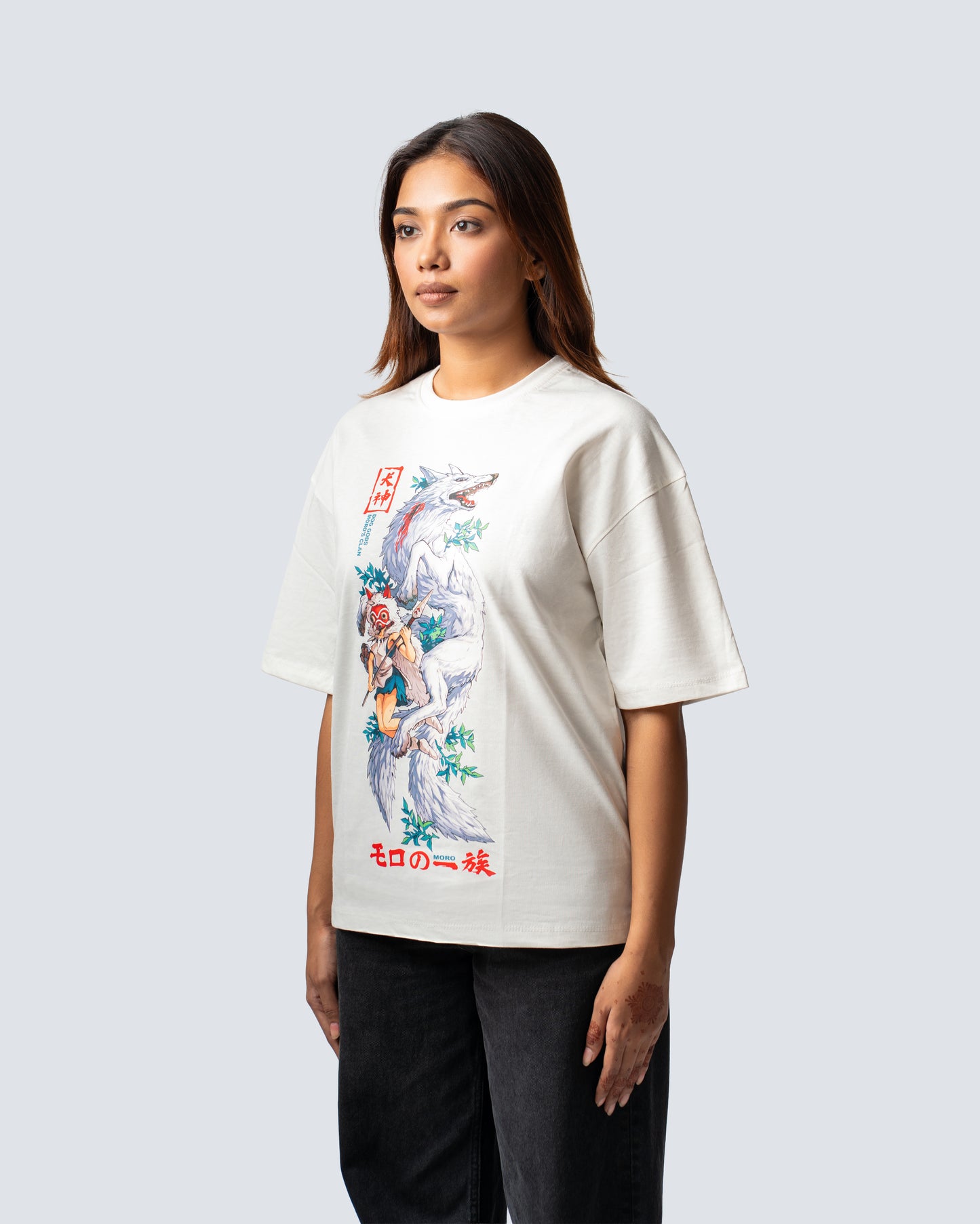 T-SHIRT / GHIBLI PRINCESS MONONOKE (WHITE)