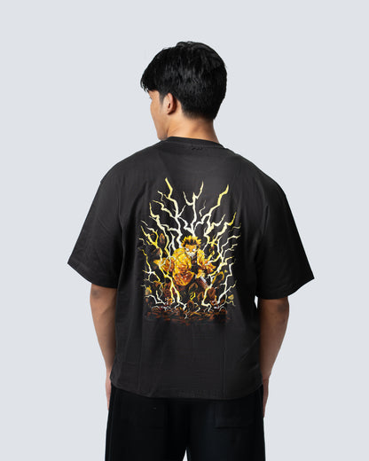 T-SHIRT / DEMON SLAYER ZENITSU (BLACK)