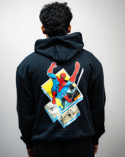 HOODIE / Retro Spider Man (Black)