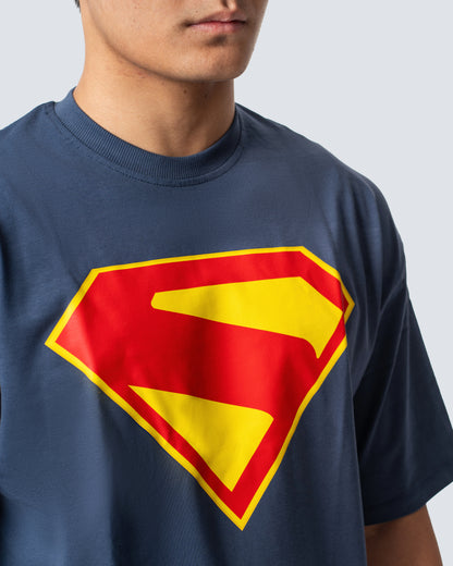 T-SHIRT / SUPERMAN SYMBOL ( Blue )