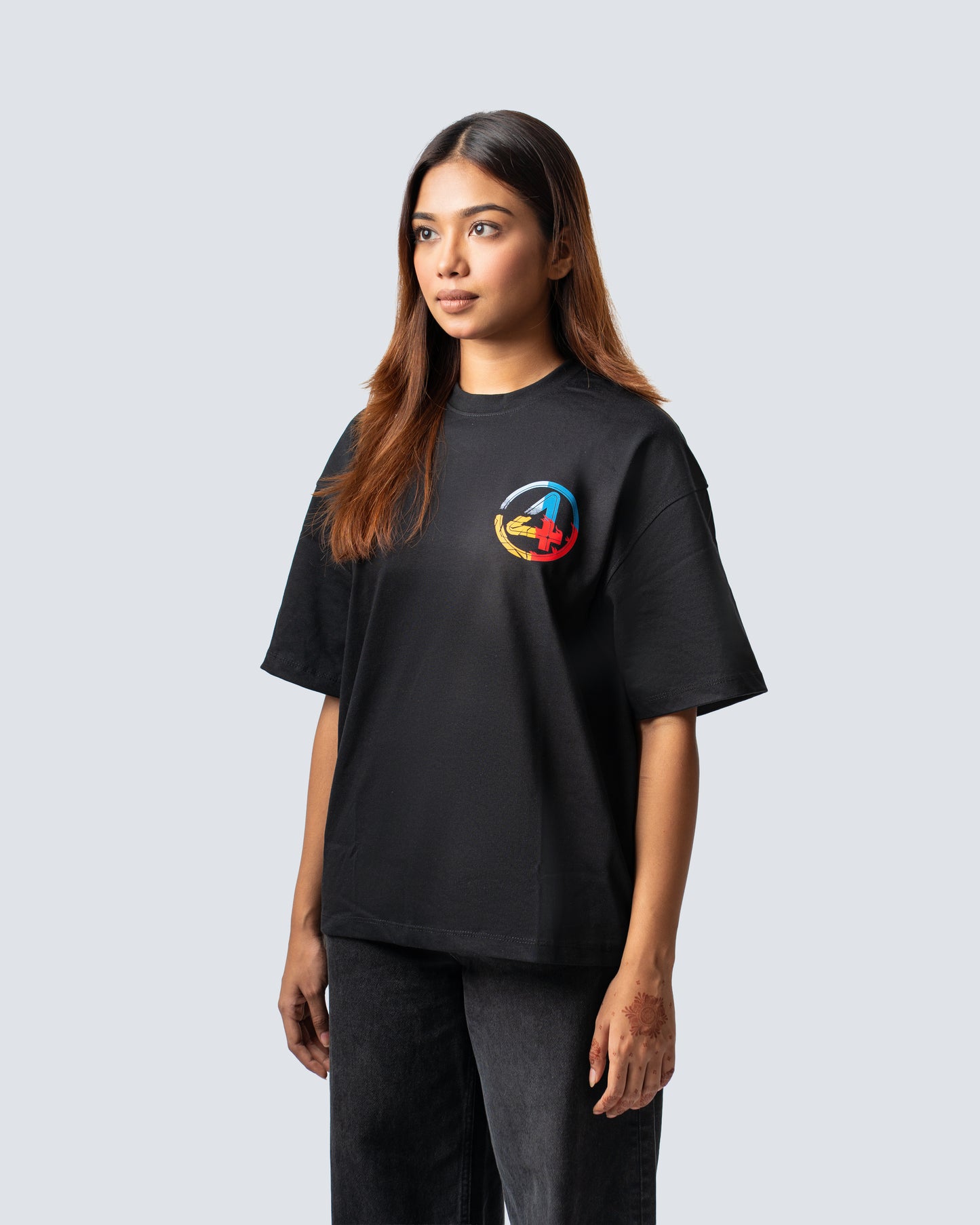 T-SHIRT / THE RETRO FOUR ( BLACK )