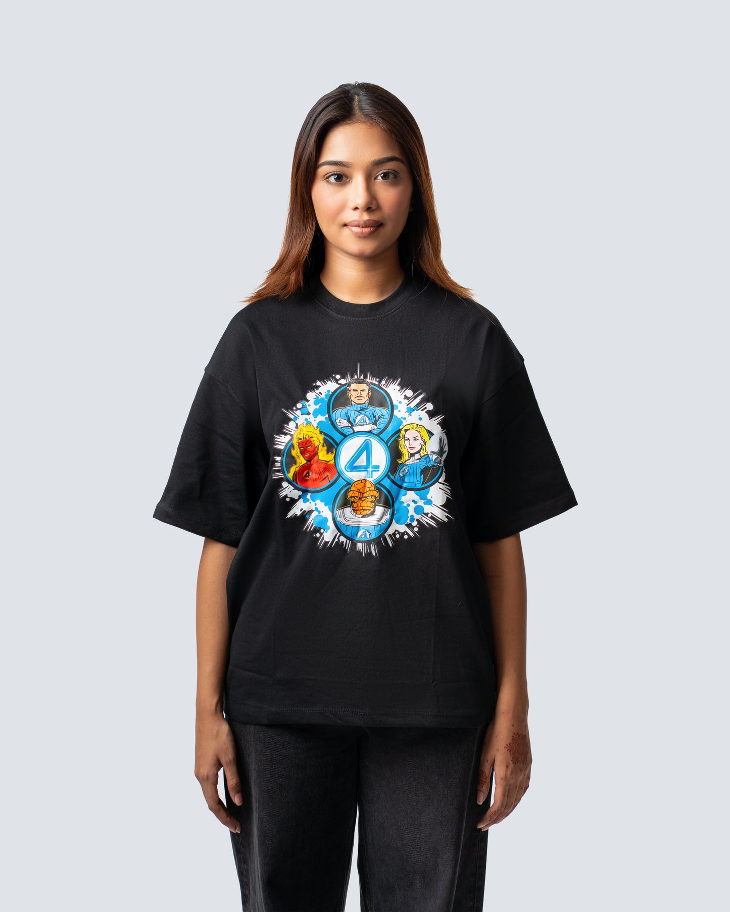 T-SHIRT / THE FOURCE (BLACK)