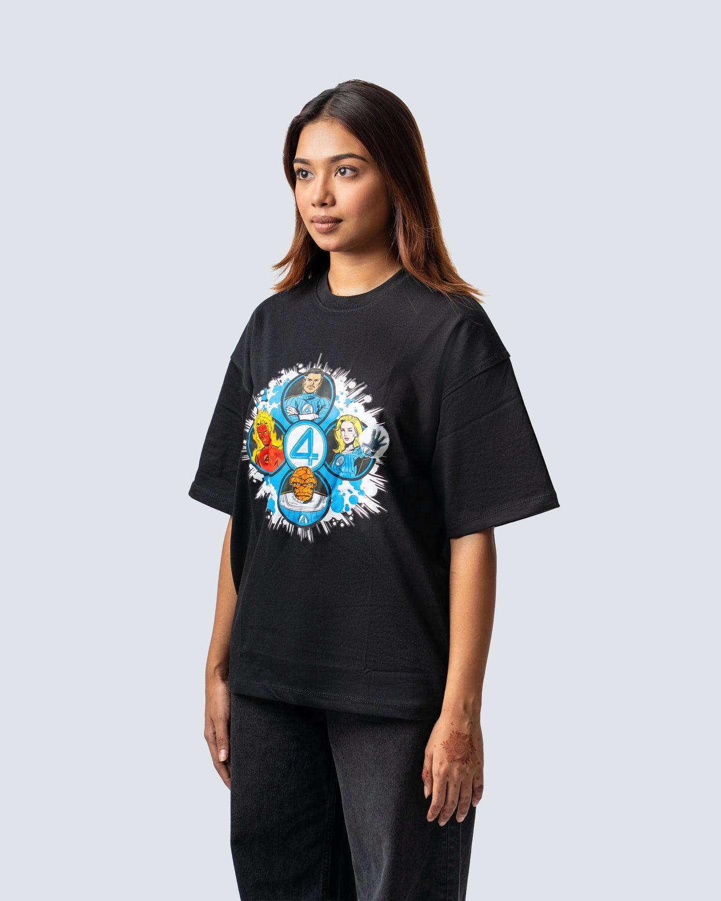 T-SHIRT / THE FOURCE (BLACK)