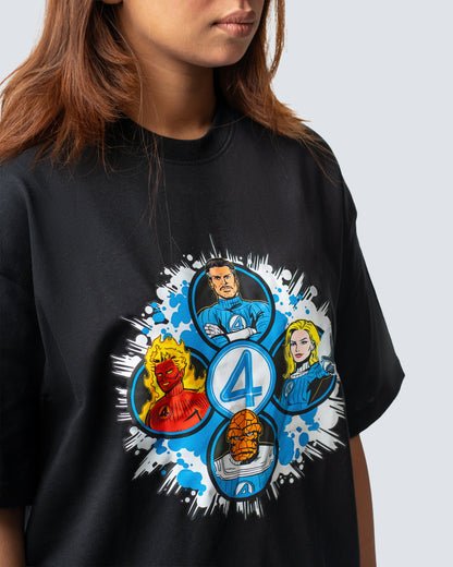 T-SHIRT / THE FOURCE (BLACK)