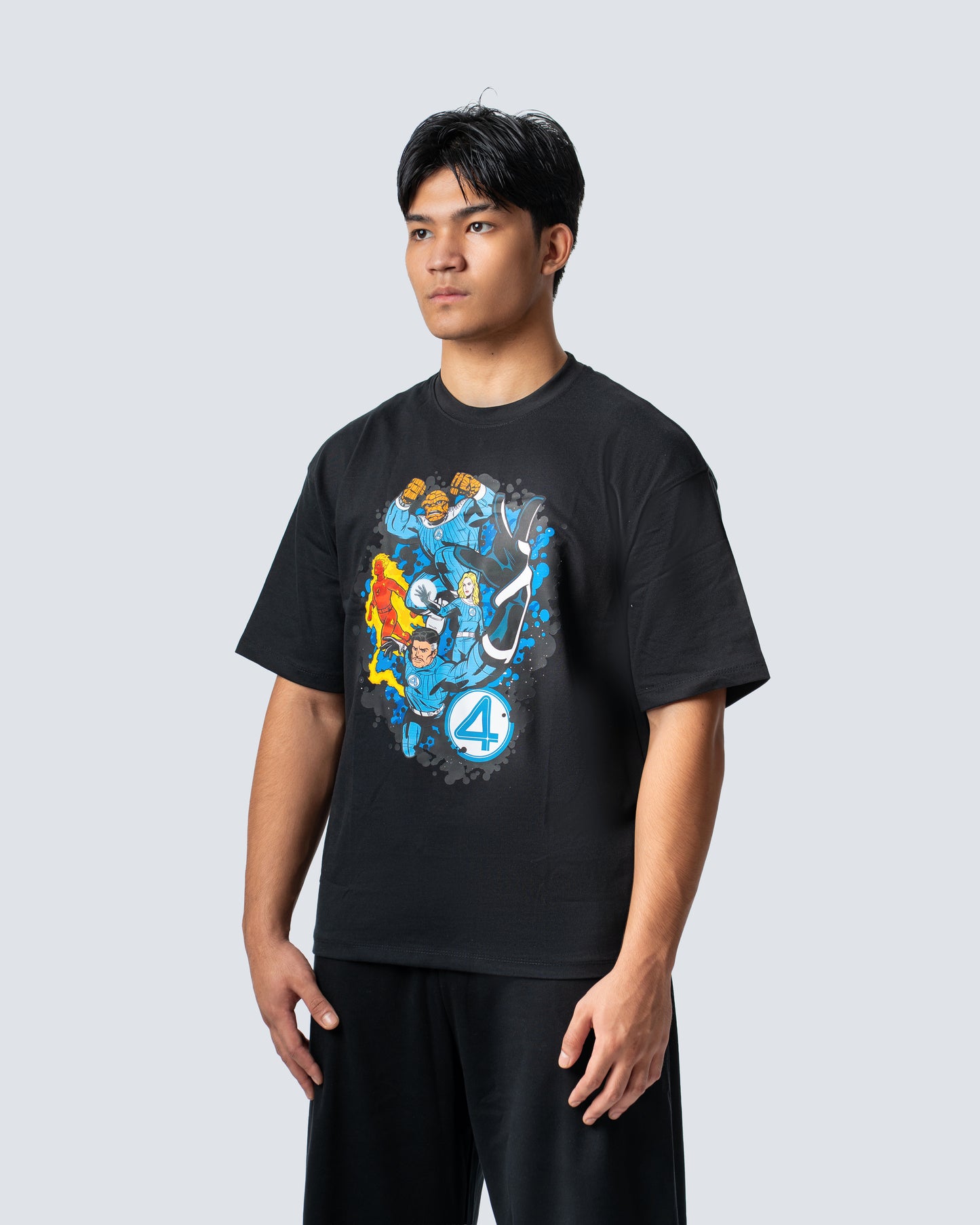 T-SHIRT / IT'S ACTION TIME (BLACK)