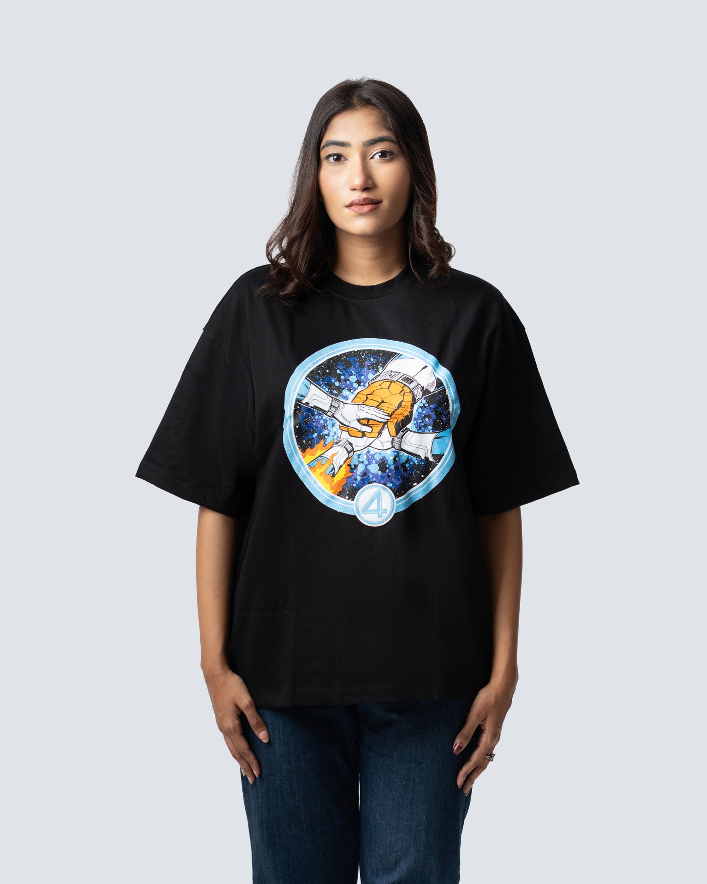 T-SHIRT / ALL FOUR ( BLACK )