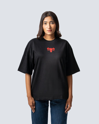 T-SHIRT / BLEACH (BLACK)