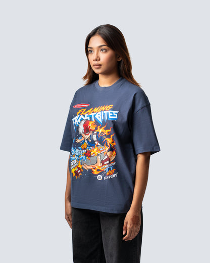 T-SHIRT / TODOROKI MY HERO ACADEMIA (BLUE)