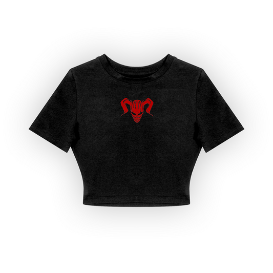 CROP TOP / BLEACH (BLACK)