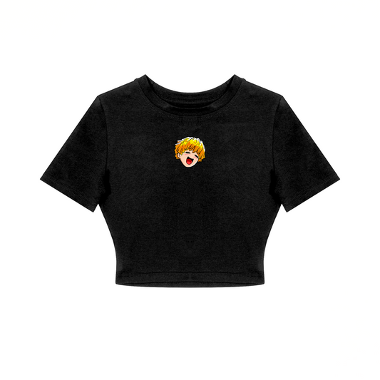 CROP TOP / DEMON SLAYER ZENITSU (BLACK)