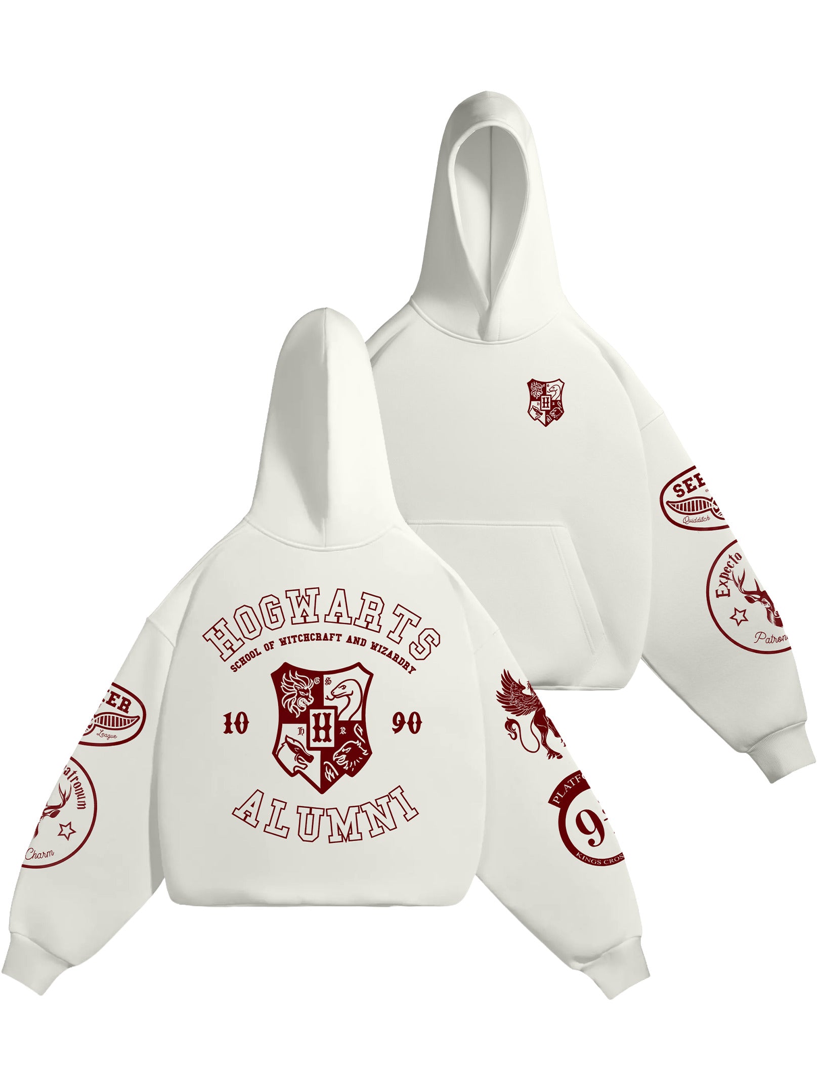 HOODIE / Hogwarts Alumni (White)