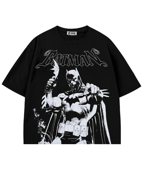 T-SHIRT / B&W BATS (BLACK)