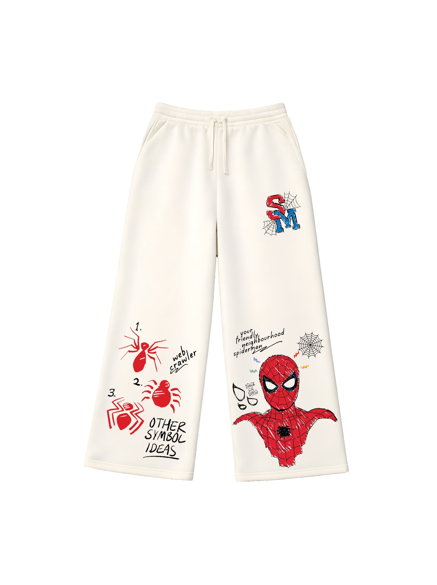 SWEATPANTS / SPIDER DOODLE
