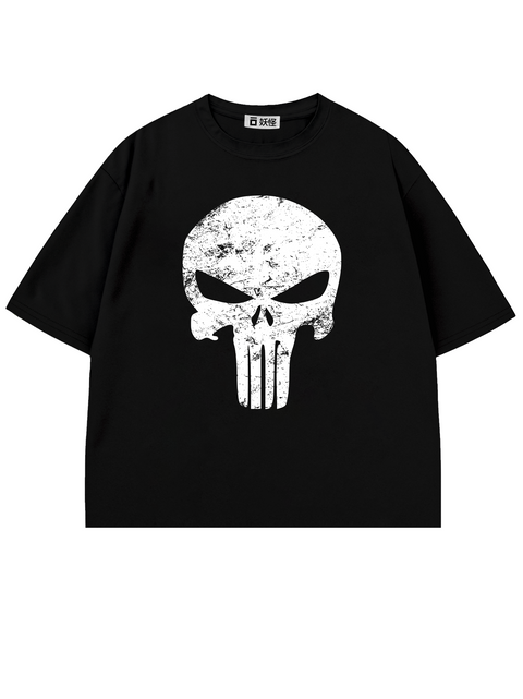 T-SHIRT / PUNISHER EMBLEM MARVEL (BLACK)