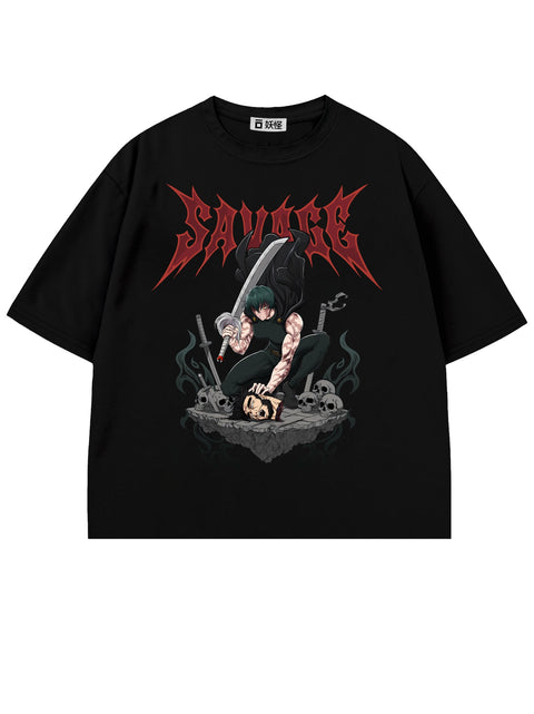 T-SHIRT / Awakened Maki (BLACK)