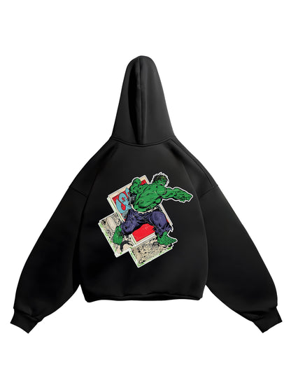 HOODIE / Retro Hulk (Black)