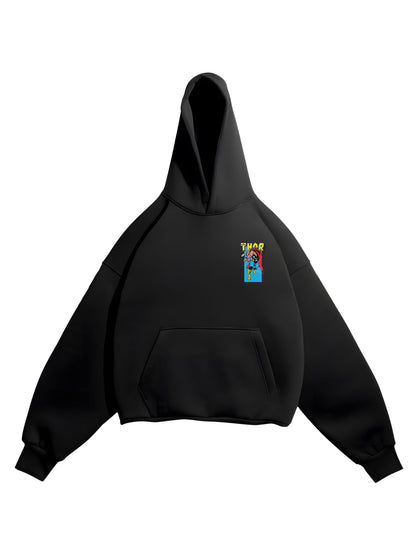 HOODIE / Retro Thor (Black)