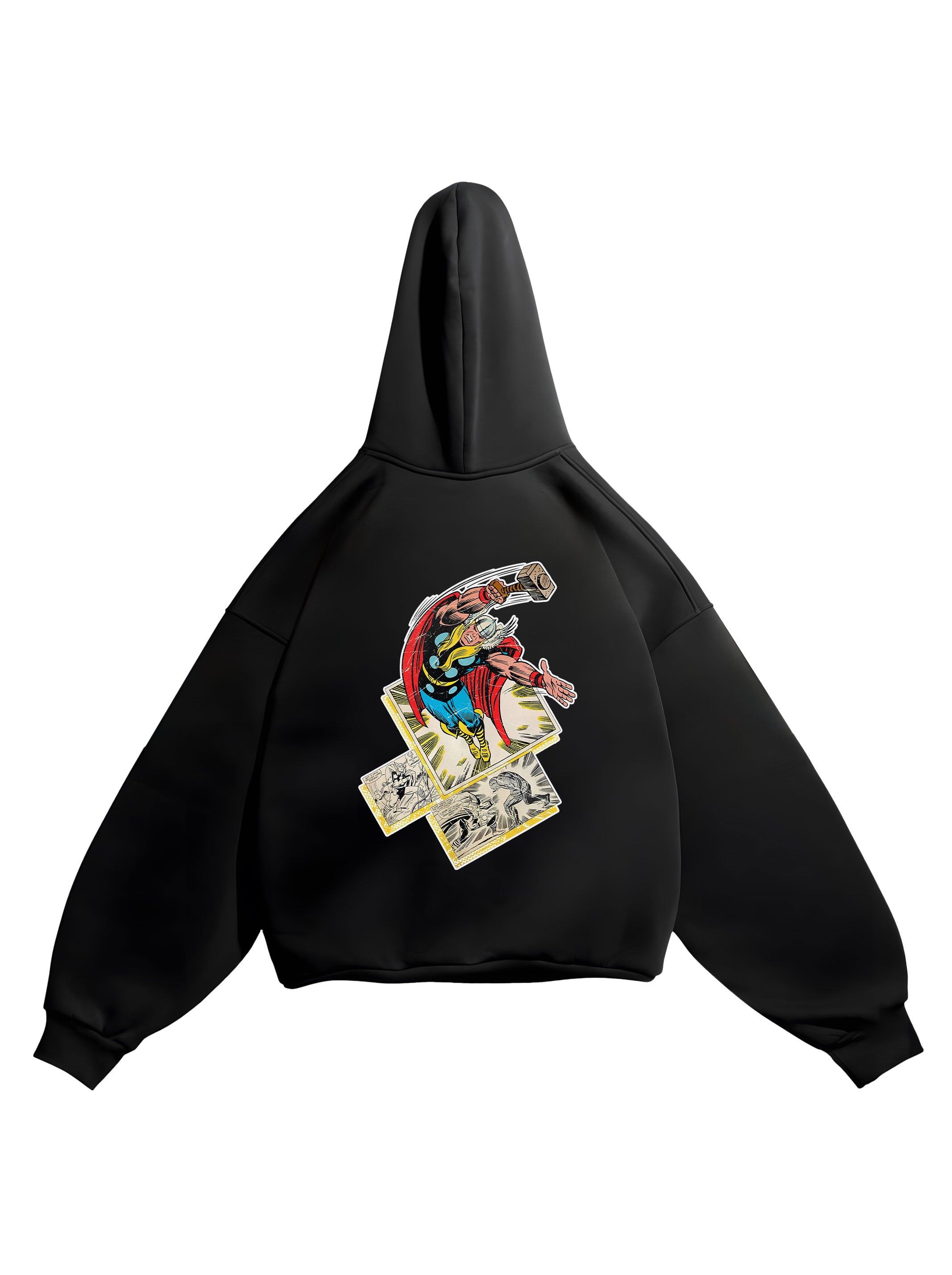 HOODIE / Retro Thor (Black)