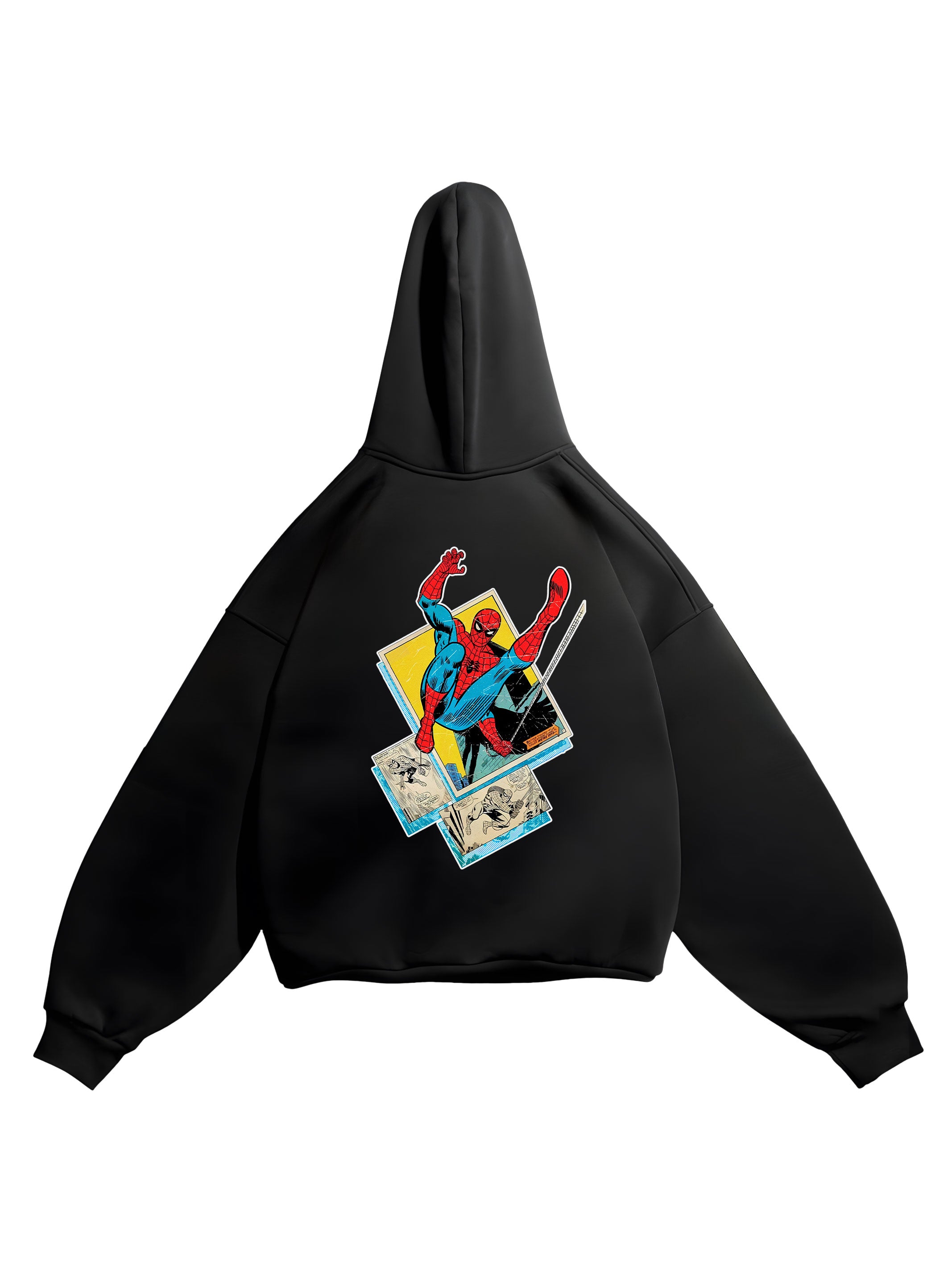 HOODIE / Retro Spider Man (Black)