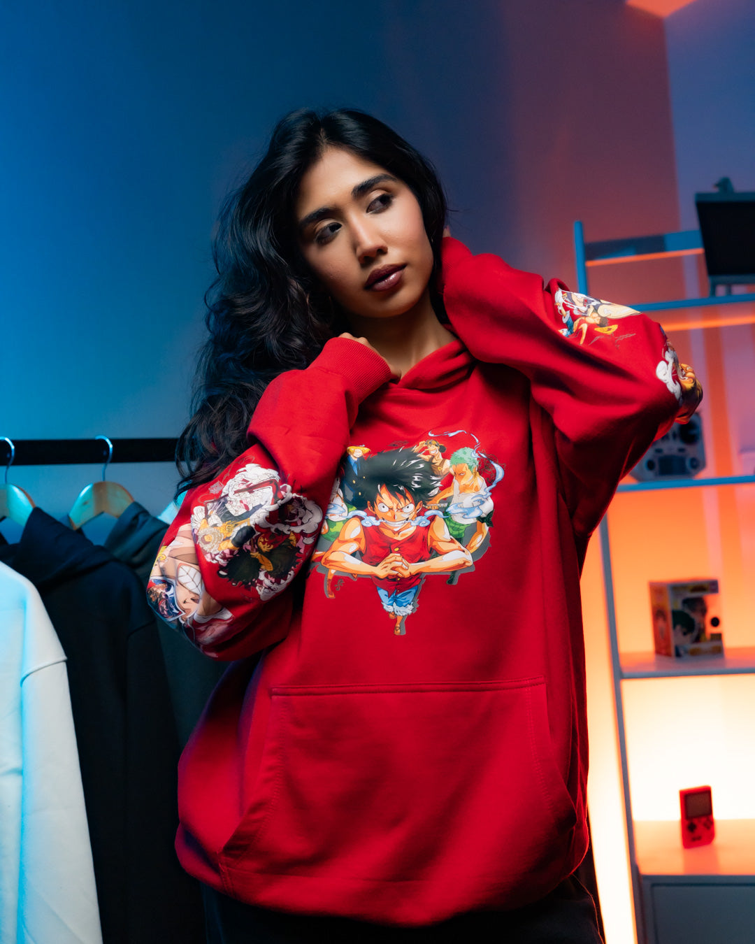 HOODIE / MONKEY D. LUFFY (Red)