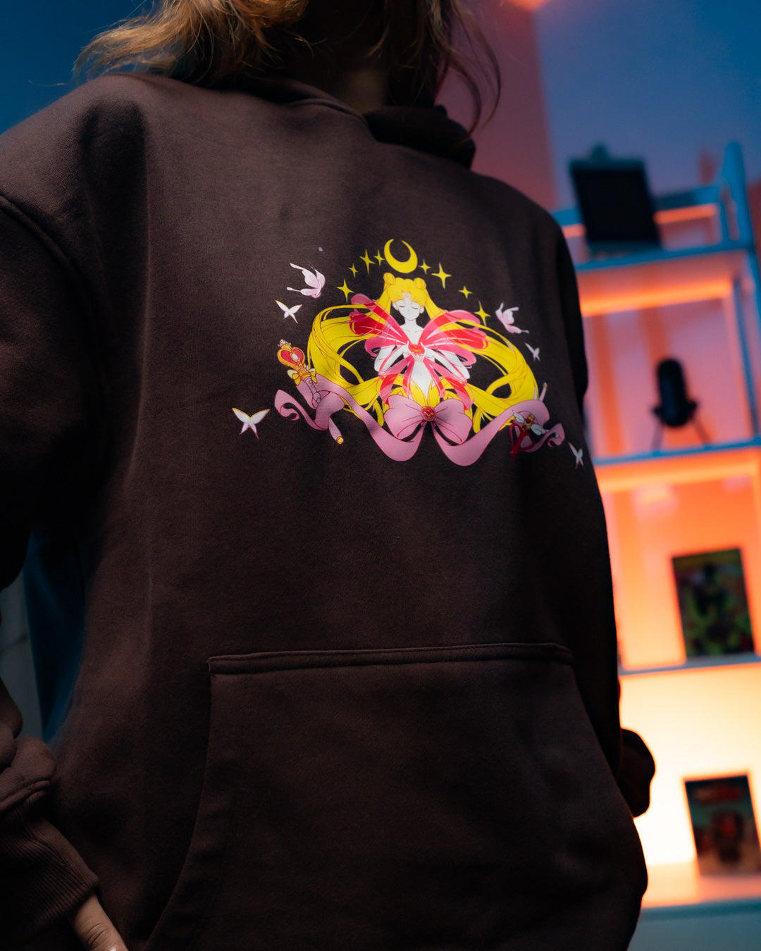 HOODIE / SAILOR-MOON (Brown)