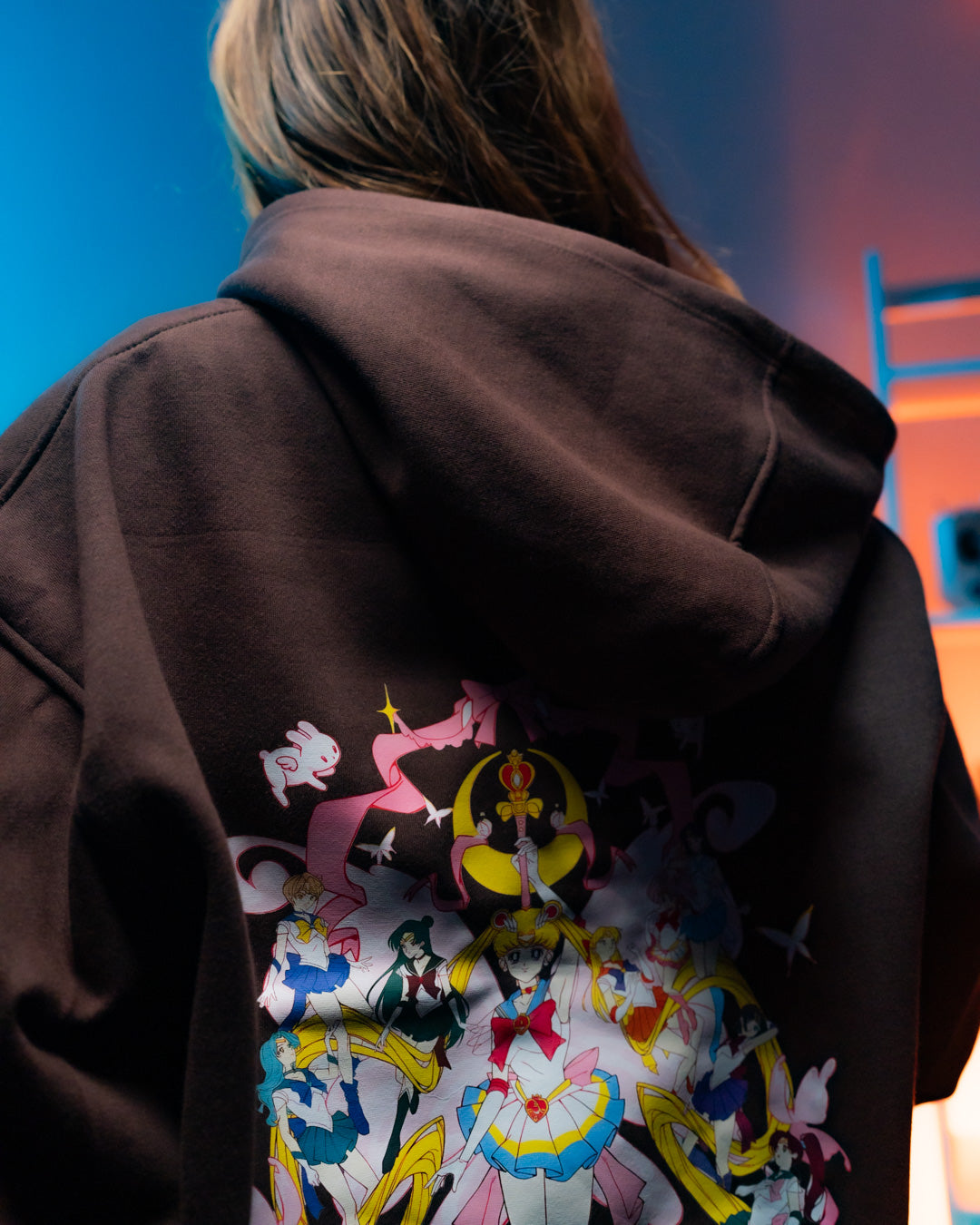 HOODIE / SAILOR-MOON (Brown)
