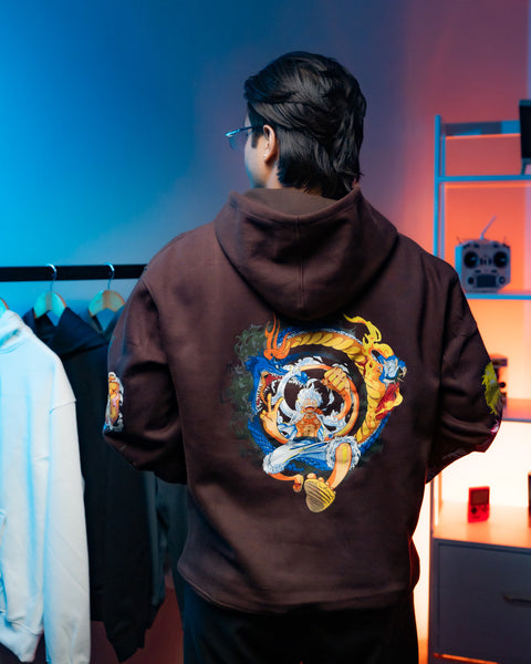 HOODIE / MONKEY D. LUFFY (Brown)