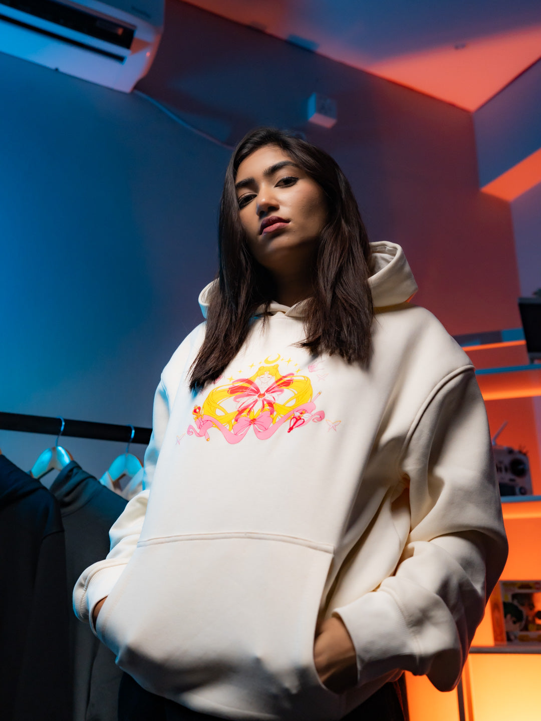 HOODIE / SAILOR-MOON (White)