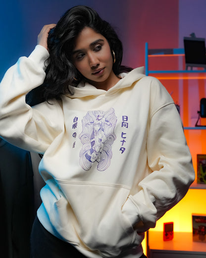 HOODIE / HINATA HYUGA (White)