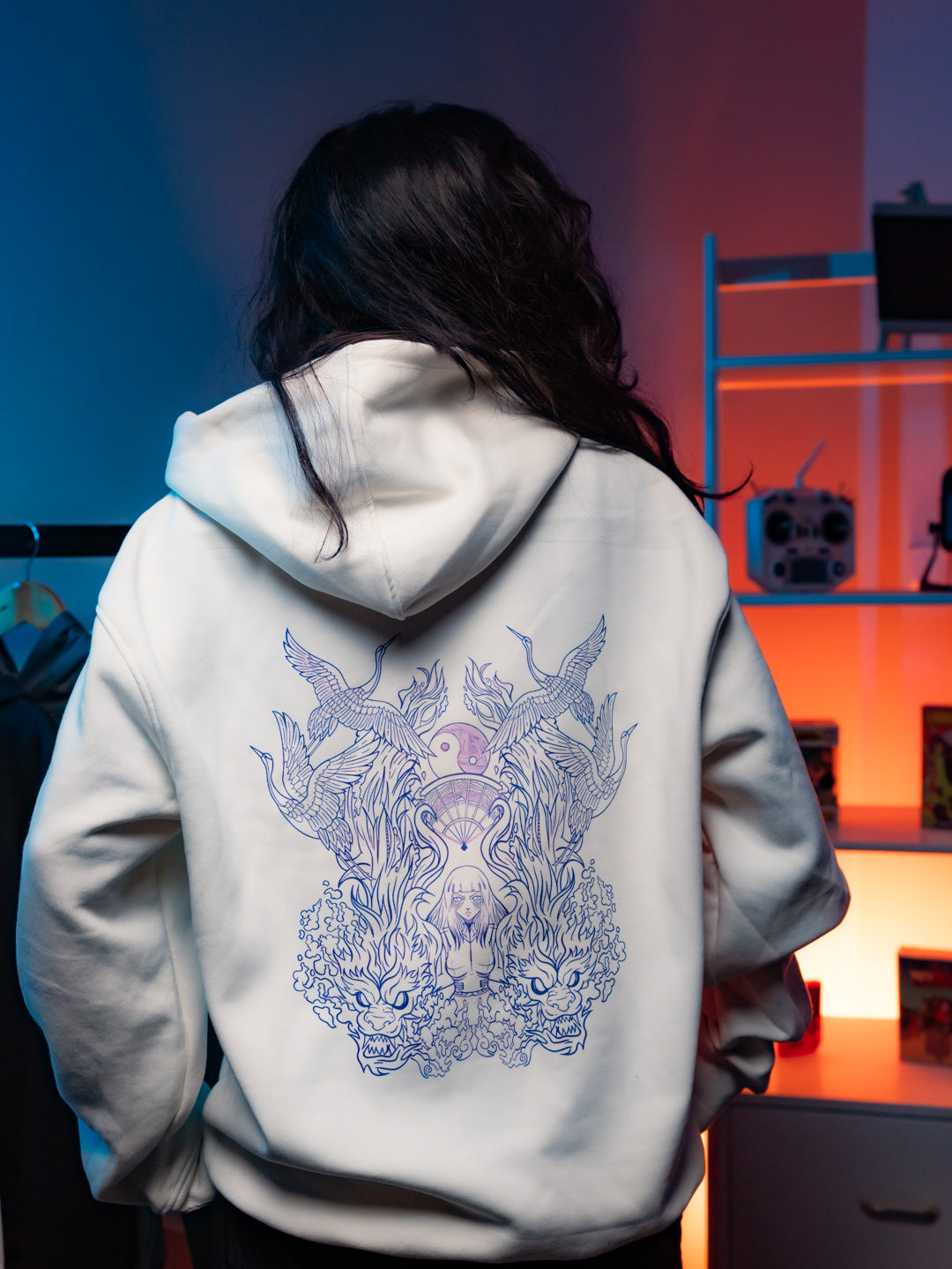 HOODIE / HINATA HYUGA (White)