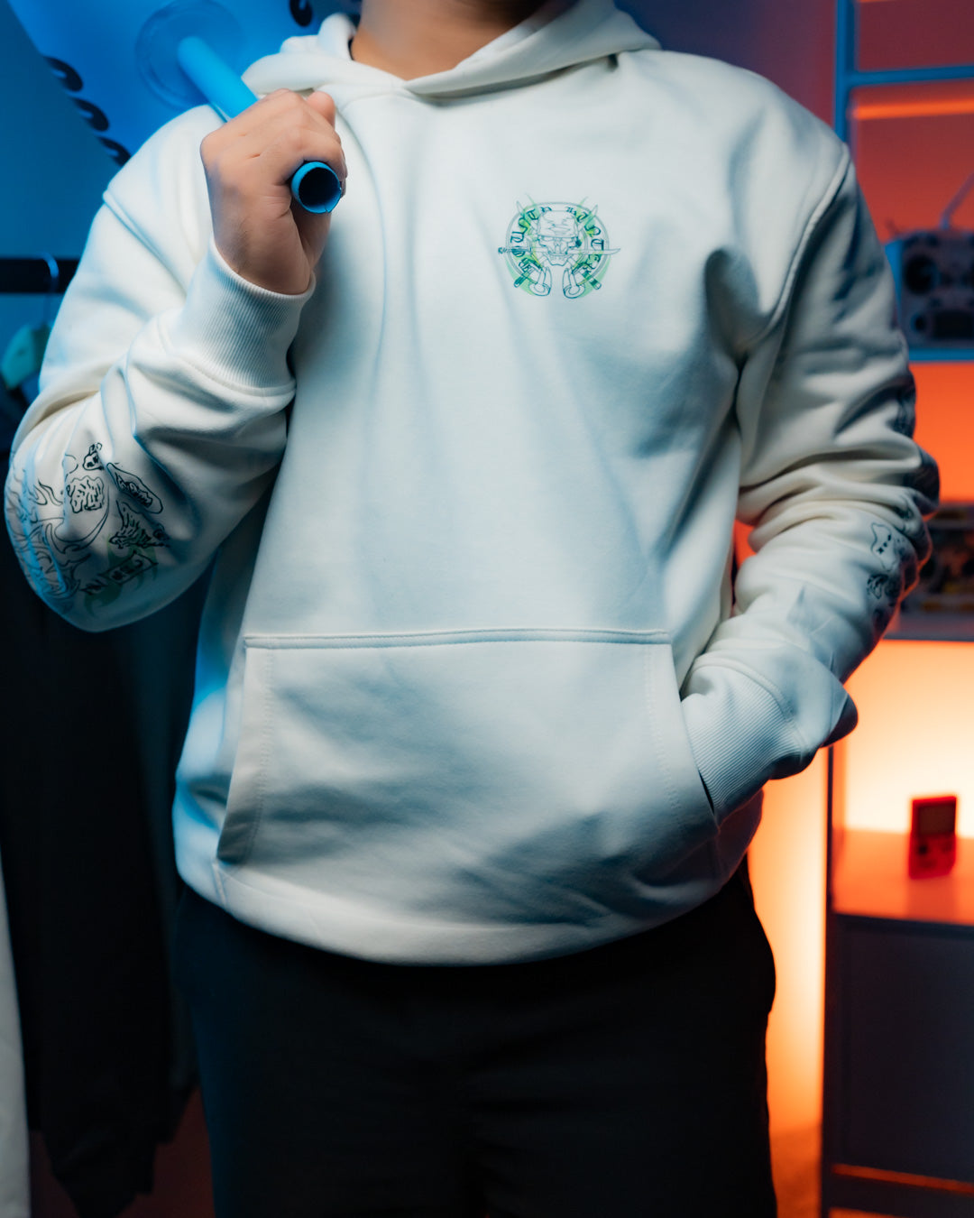 HOODIE / RORONOA ZORO (White)