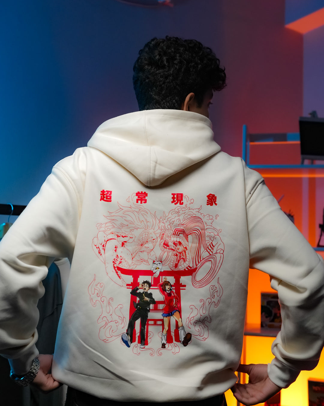 HOODIE / DAN DA DAN (White)