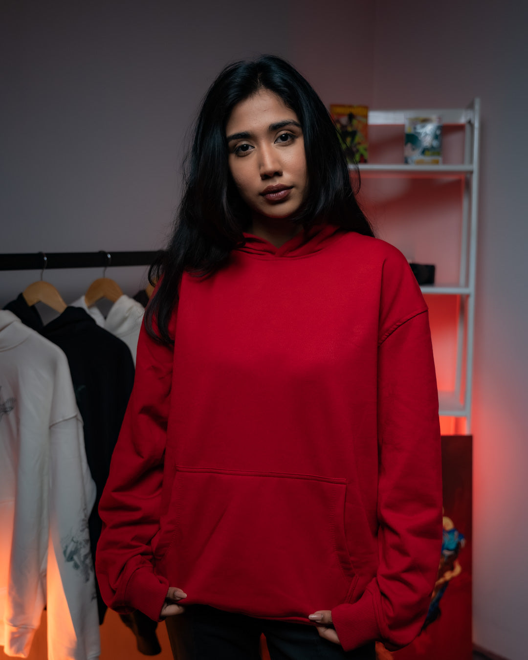 HOODIE / ESSENTIAL RED