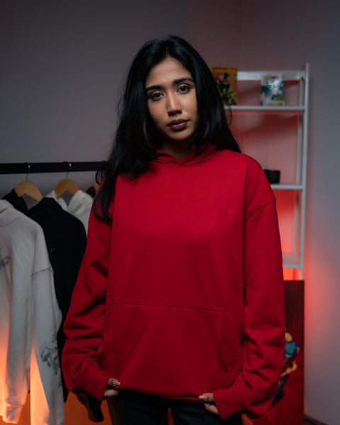 HOODIE / ESSENTIAL RED