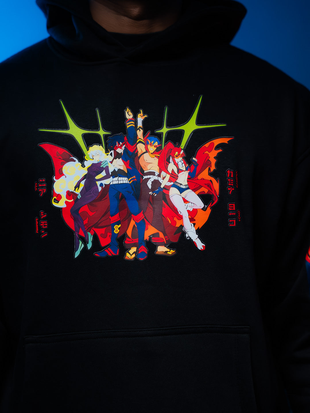HOODIE / Gurren Lagann (Black)