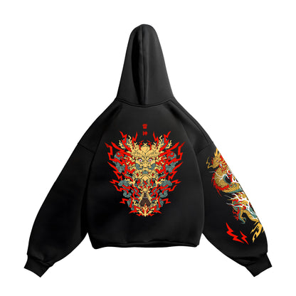 HOODIE / DEMON SLAYER ZENITSU (BLACK)