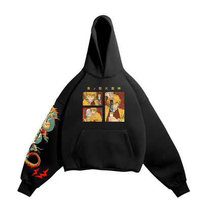 HOODIE / DEMON SLAYER ZENITSU (BLACK)