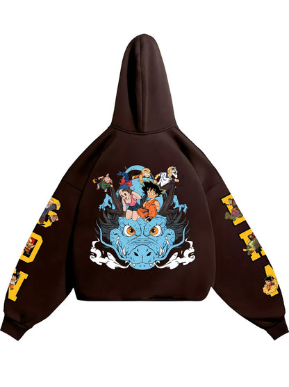 HOODIE / Dragon Ball Z (Brown)