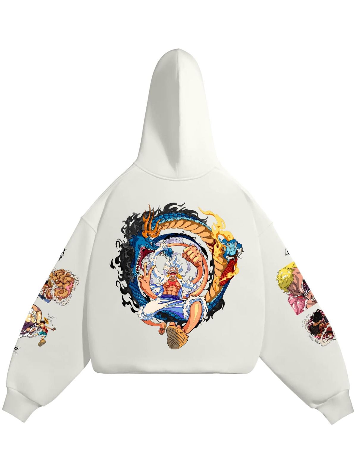 HOODIE / MONKEY D. LUFFY (White)