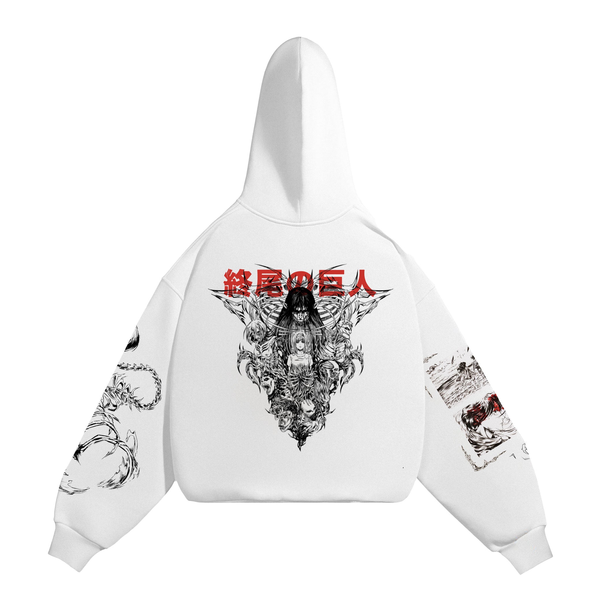 HOODIE / ATTACK ON TITAN EREN (WHITE)